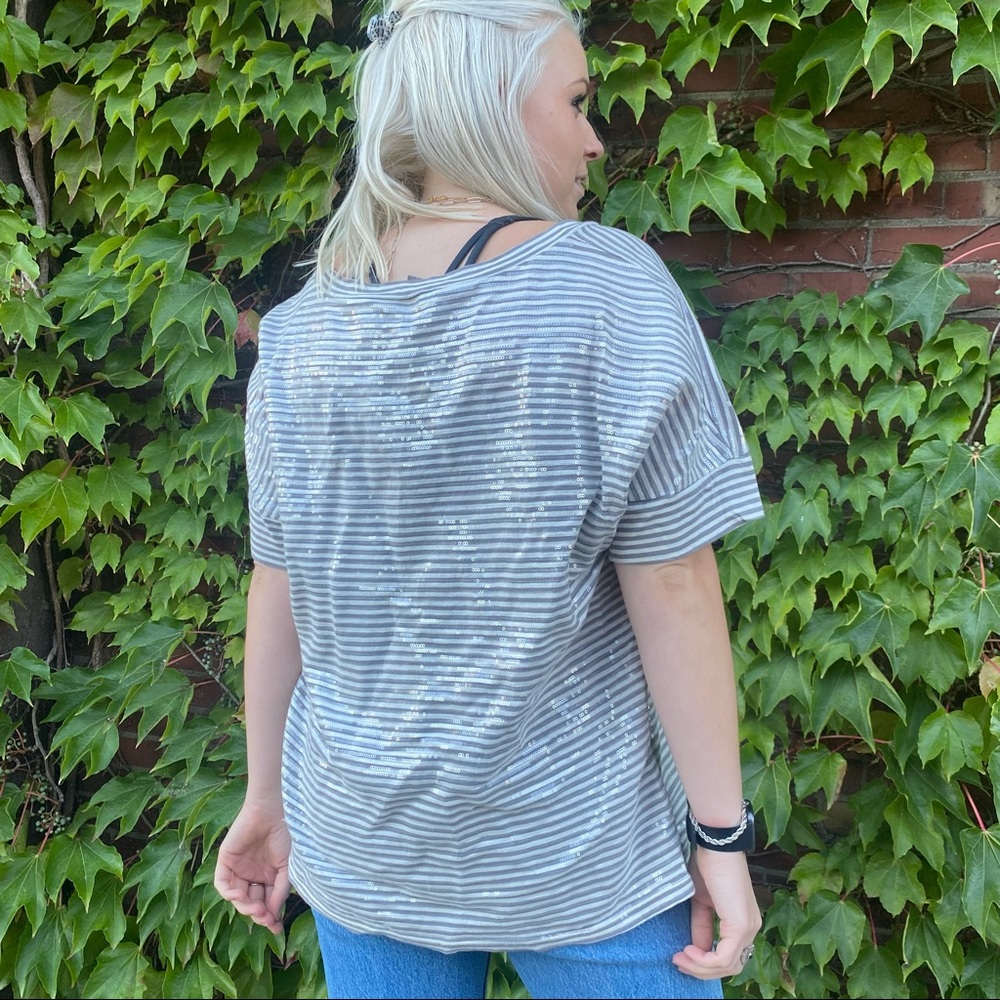 Fossil Sequin Basic Top - image 6